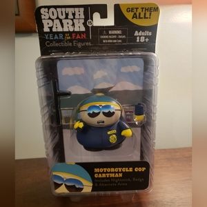 South Park Motorcycle Cop Cartman Collectible Figure Rare